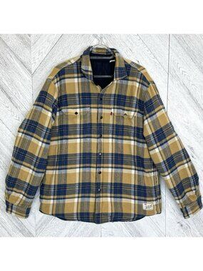 Levi's x Justin Timberlake Fresh Leaves Reversible Plaid Quilted Jacket Mens L